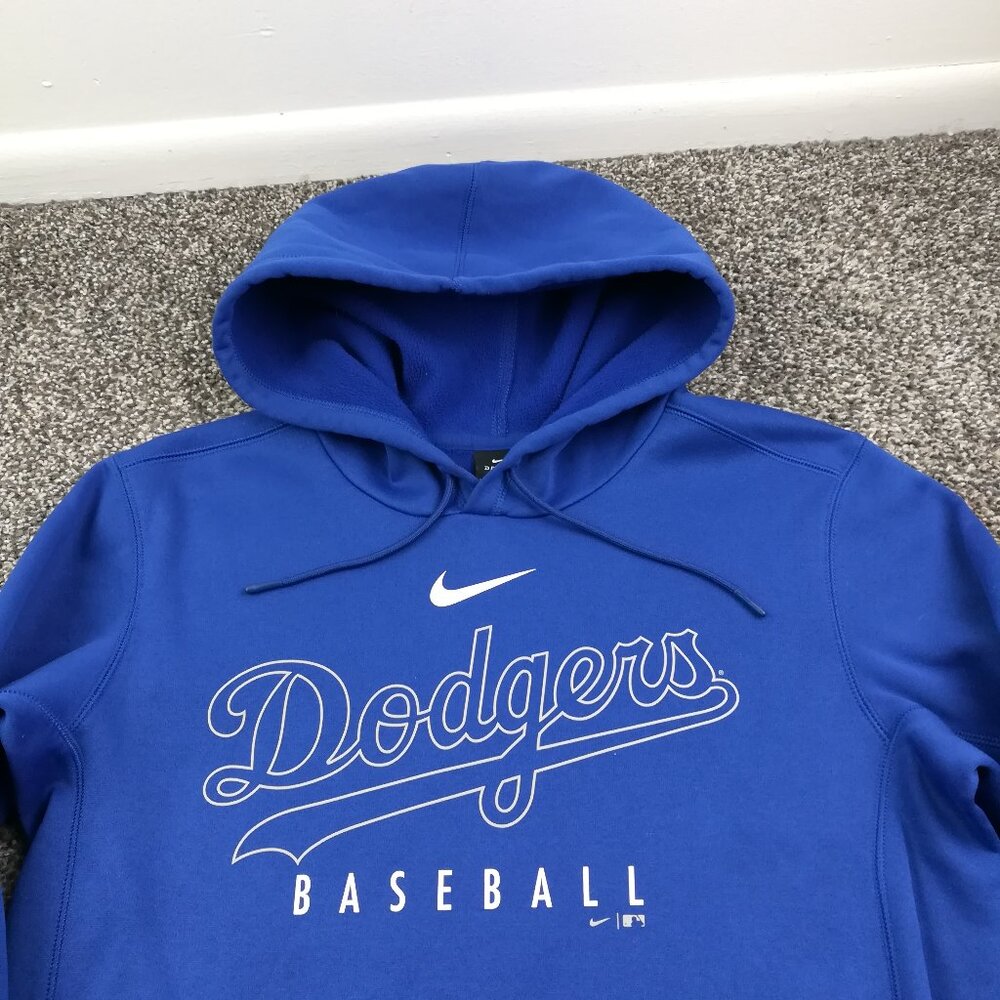 2020 Los Angeles Dodgers Hoodie Nike Center Swoosh Sweatshirt Blue Mens Small